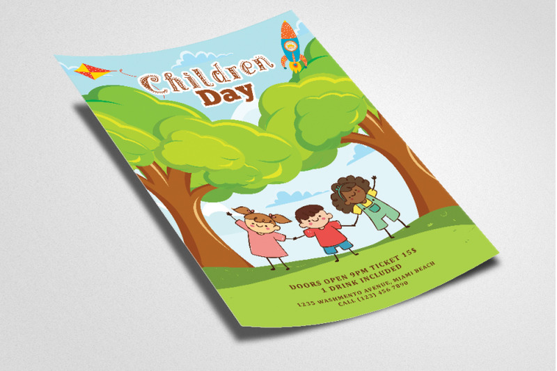 children-celebration-day-flyer-poster