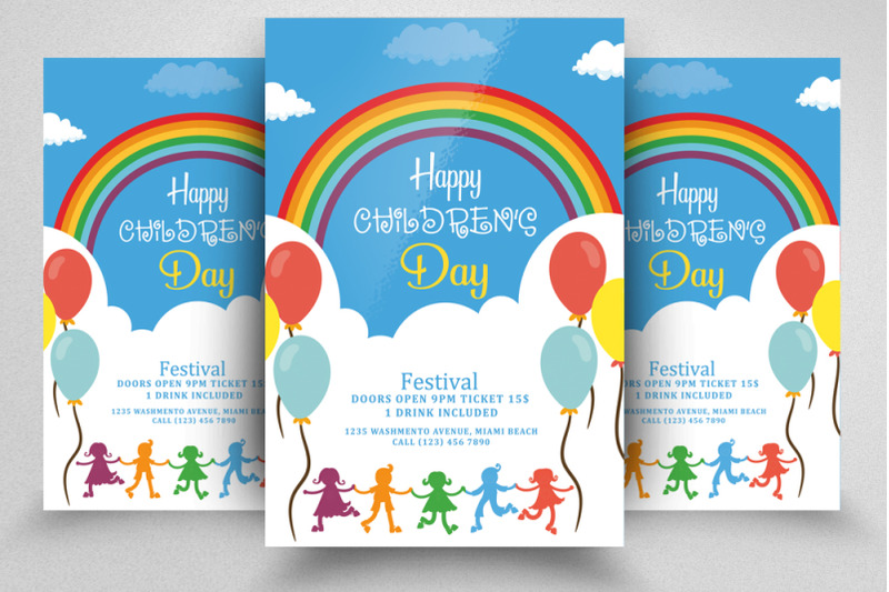 children-day-festival-flyer-template