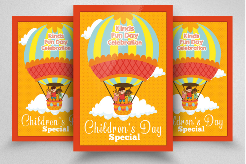 kids-fun-day-celebration-flyer-template