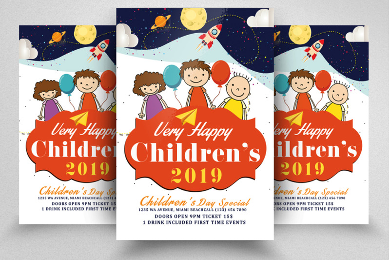 happy-children-day-flyer-template