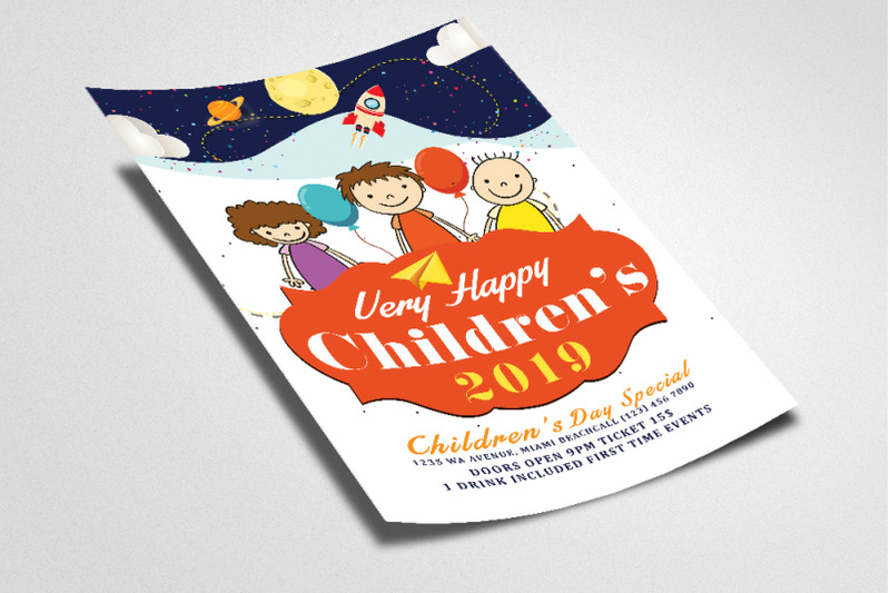 happy-children-day-flyer-template