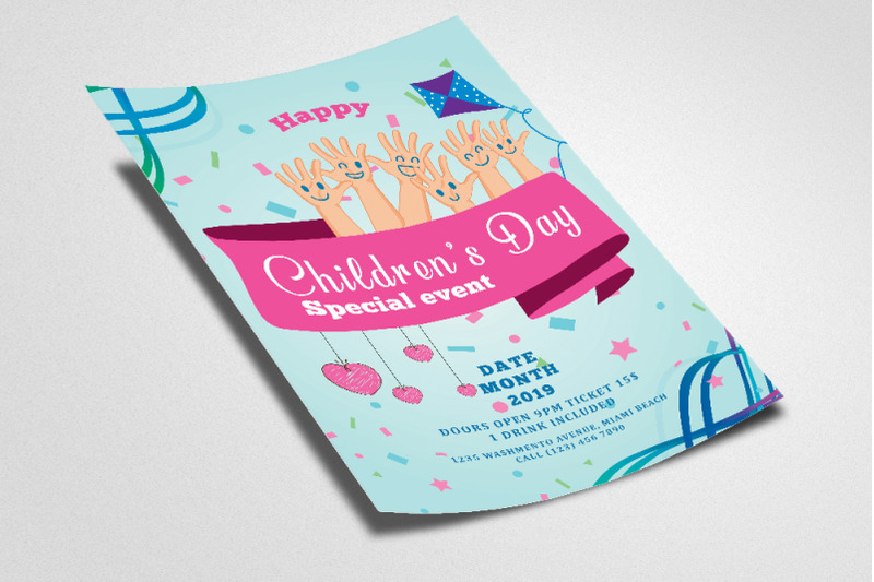 children-day-event-flyer-template