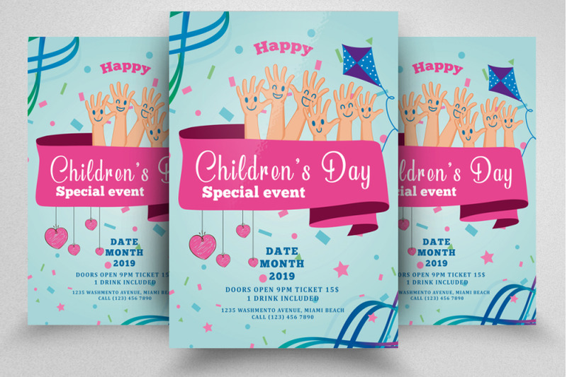 children-day-event-flyer-template