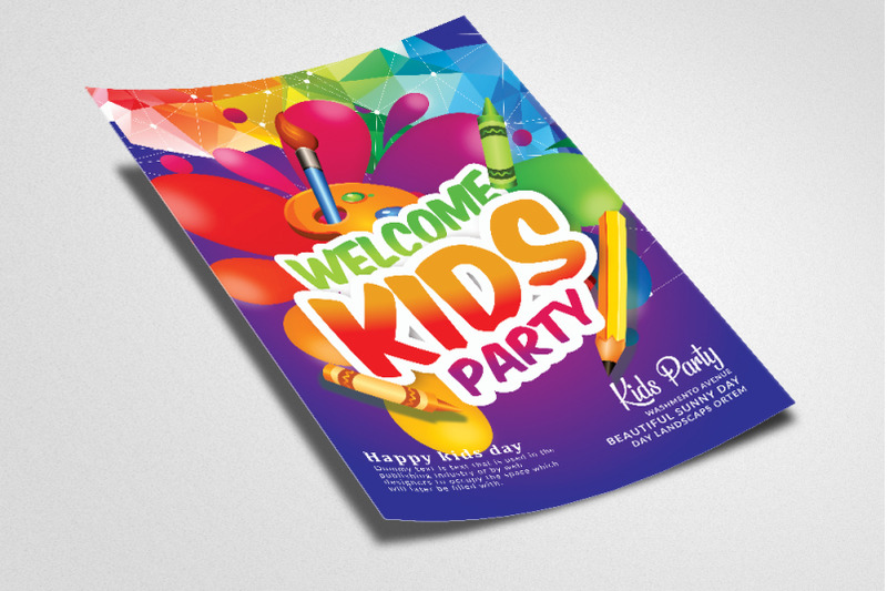 kids-party-celebration-flyer-template