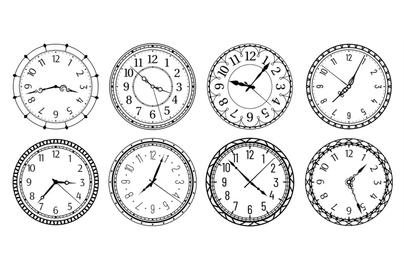 vintage-round-clock-face-antique-clocks-with-arabic-numerals-retro-w