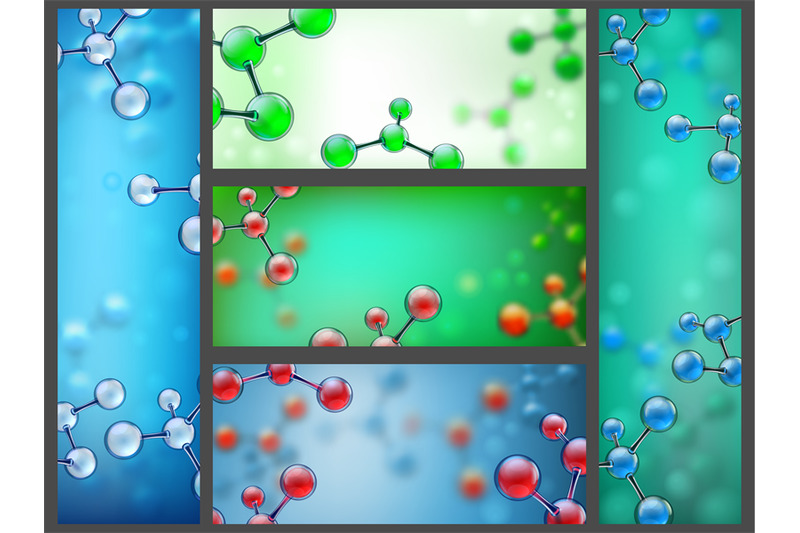 abstract-molecules-banners-science-cell-research-chemistry-molecules