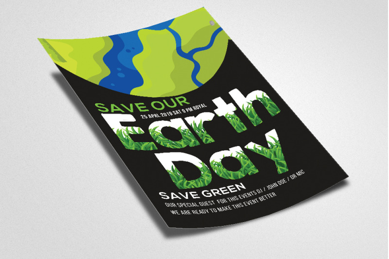 earth-day-celebration-flyer-template