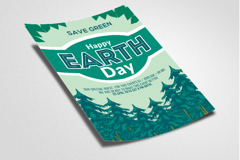 earth-day-celebration-flyer-template