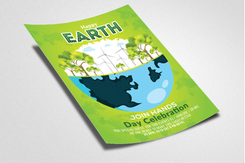 earth-day-celebration-flyer-template