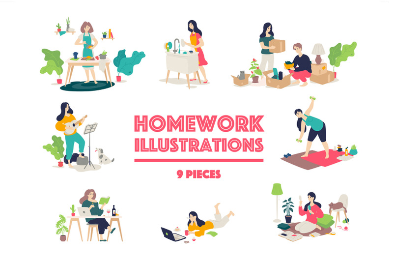 homework-illustrations