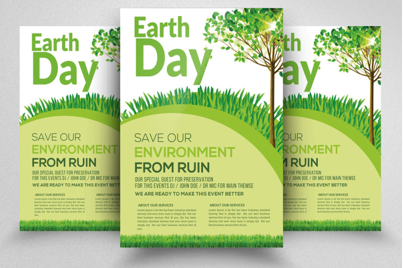 earth-day-flyer-poster-template