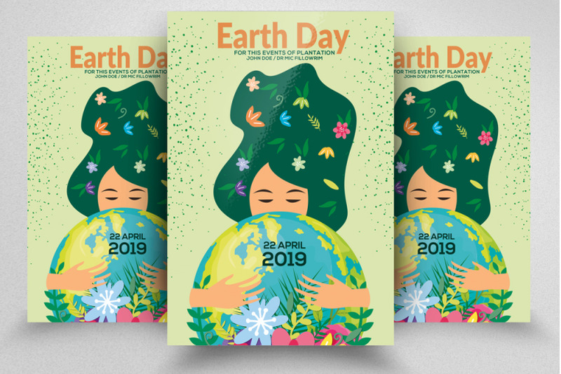 earth-day-celebration-flyer-template