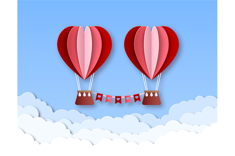 hot-air-balloon-in-heart-shape-happy-valentines-day-invitation-card-v