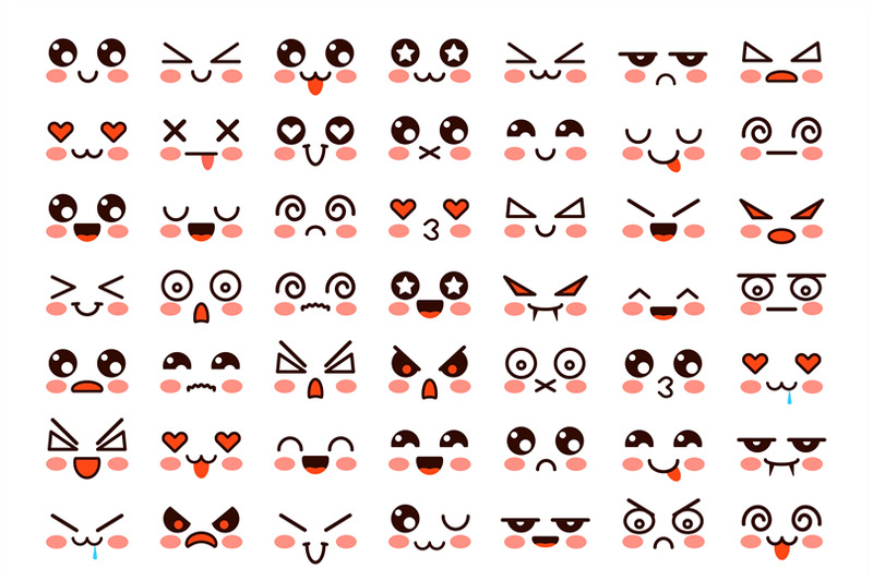 kawaii-faces-cute-cartoon-emoticon-with-different-emotions-funny-jap