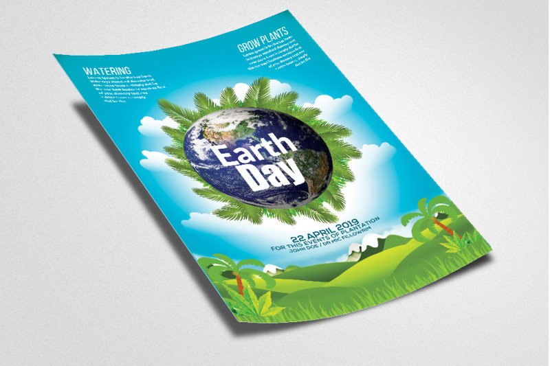 earth-day-celebration-flyer-template