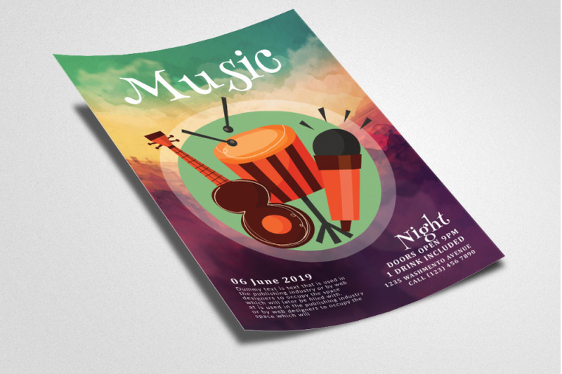 musical-band-night-flyer-template