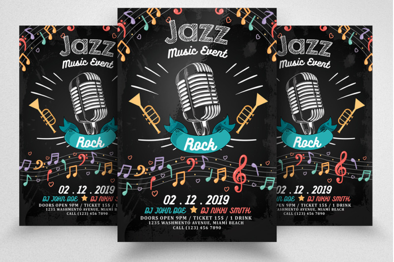 jazz-music-party-night-flyer