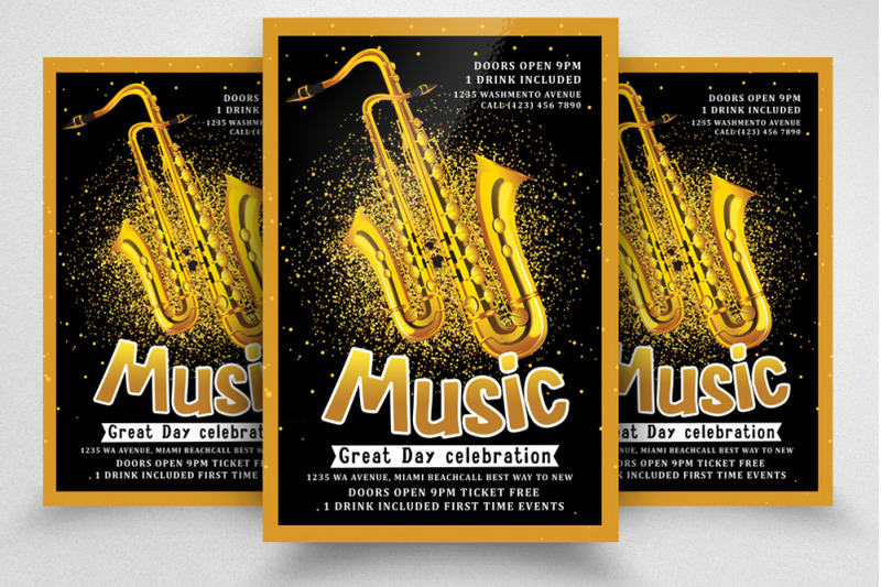 jazz-music-party-night-flyer