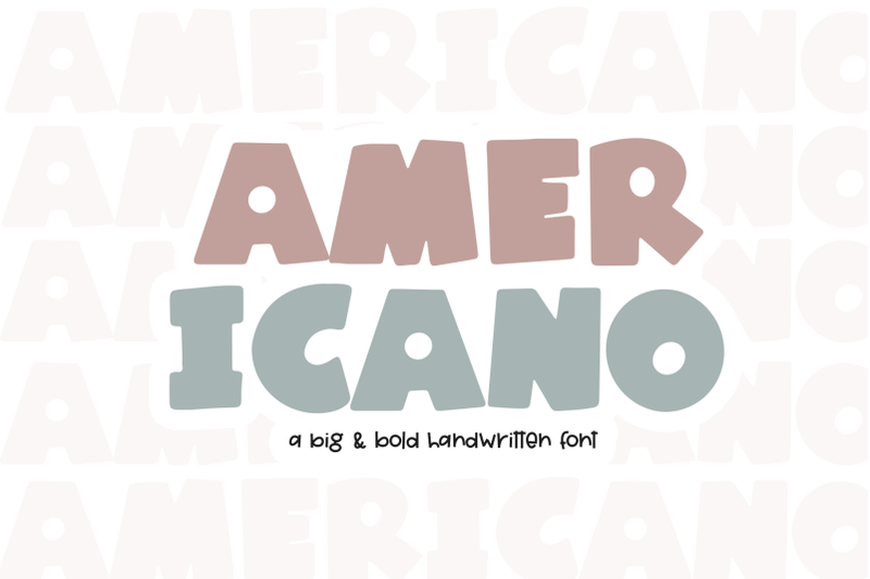 americano-a-big-amp-bold-handwritten-font