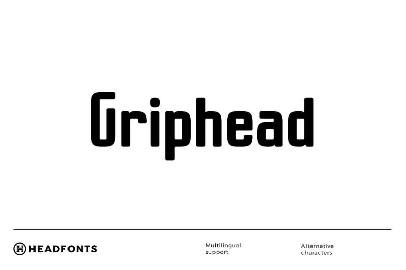 griphead-modern-condensed-font