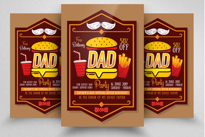 fathers-day-food-discount-offer-flyer