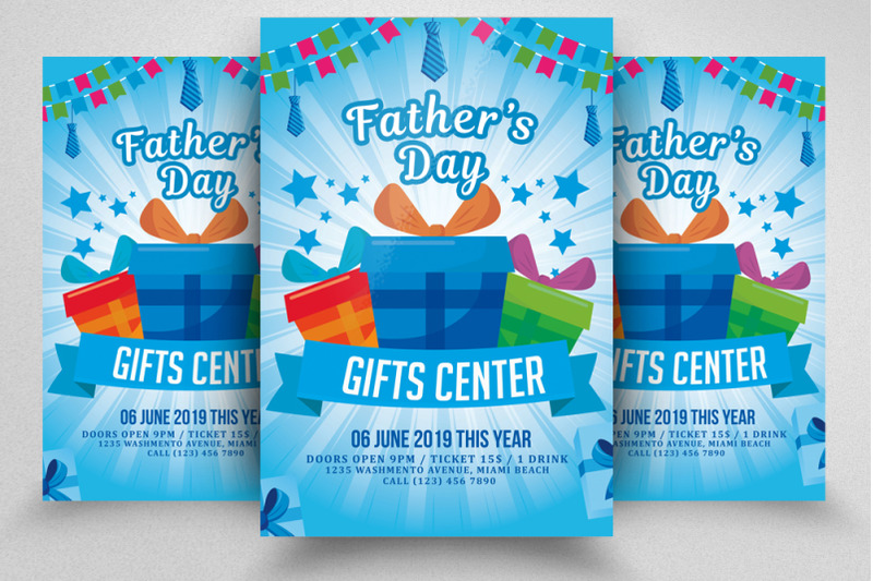 father-039-s-day-gift-discount-offer-flyer