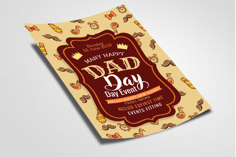 super-dad-day-flyer-template