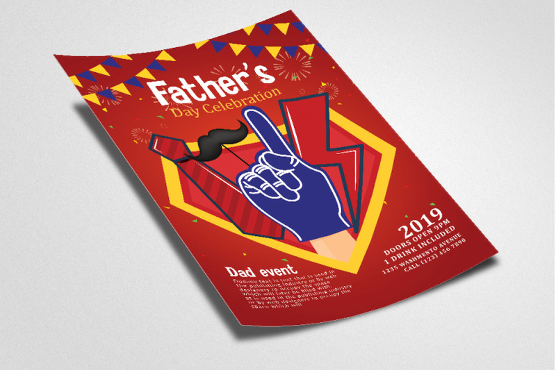 father-039-s-day-celebration-flyer-template