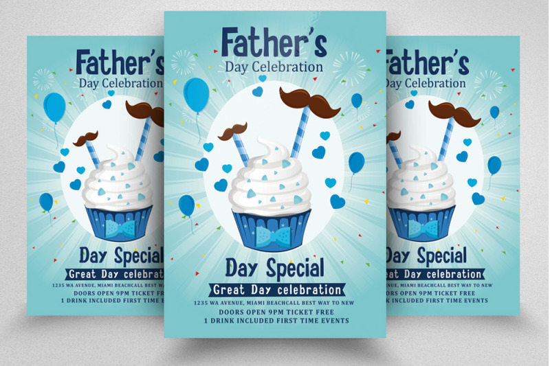father-039-s-day-ice-cream-offer-flyer
