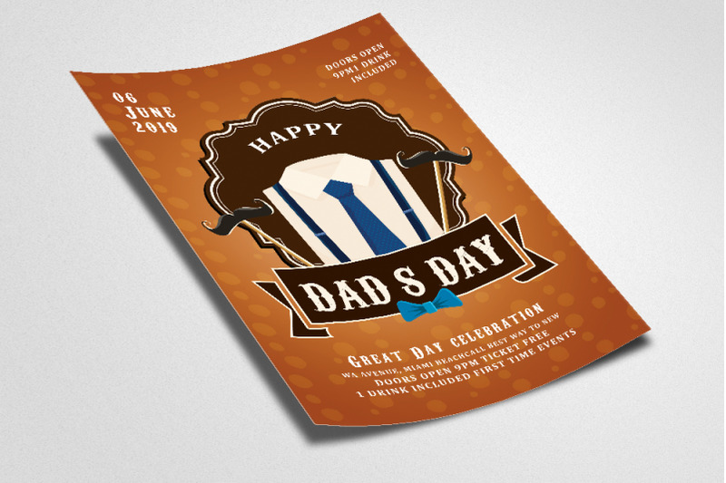 father-039-s-day-celebration-flyer-template