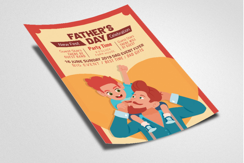 father-039-s-day-celebration-flyer-template