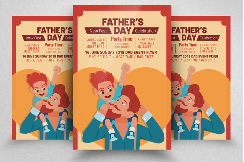 father-039-s-day-celebration-flyer-template