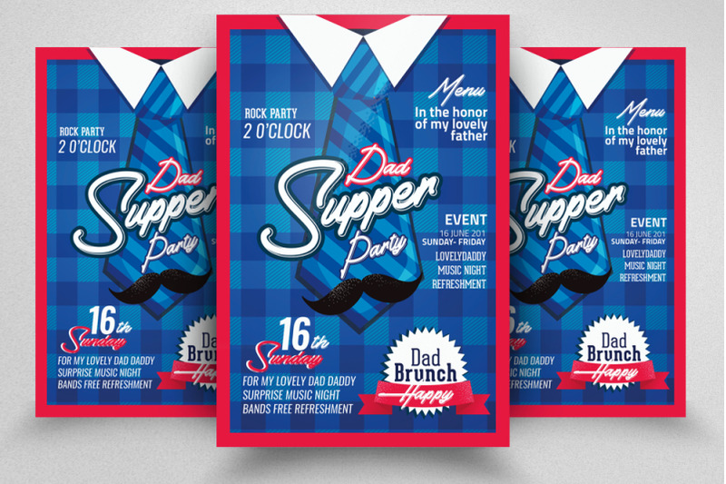 super-dad-day-flyer-template