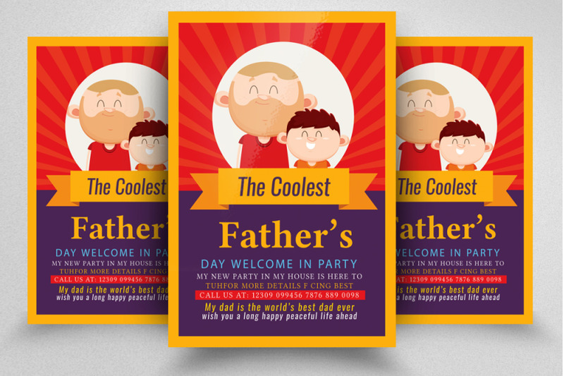 father-039-s-day-celebration-flyer-template