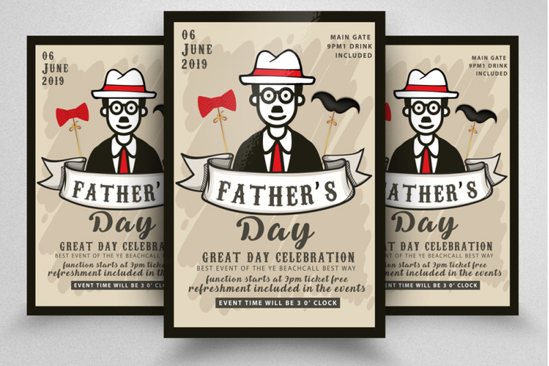 father-039-s-day-celebration-flyer-template