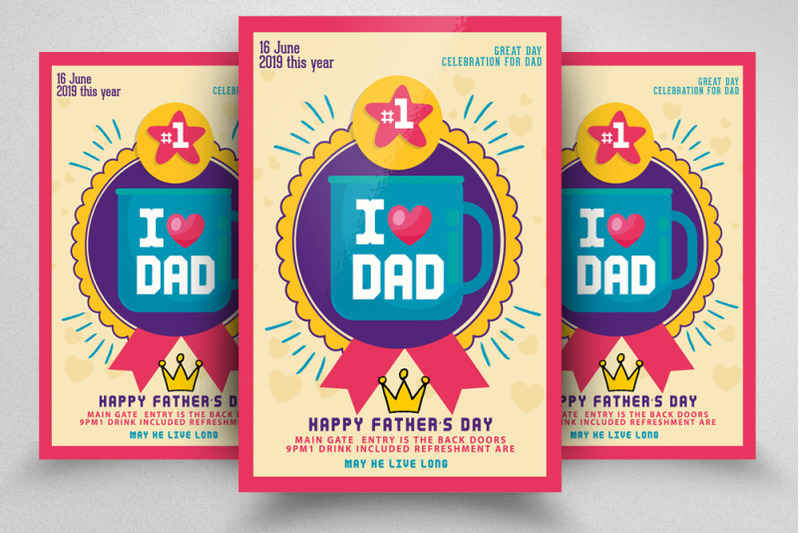 father-039-s-day-flyer-template