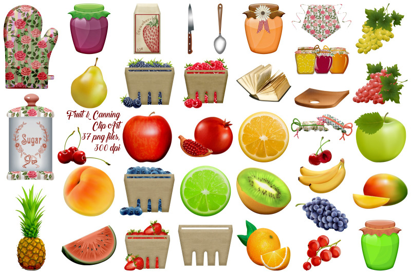 fruit-and-canning-country-shabby-chic-clip-art