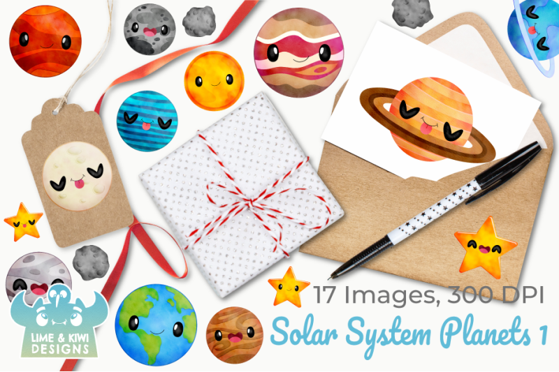 solar-system-planets-1-watercolor-clipart-instant-download