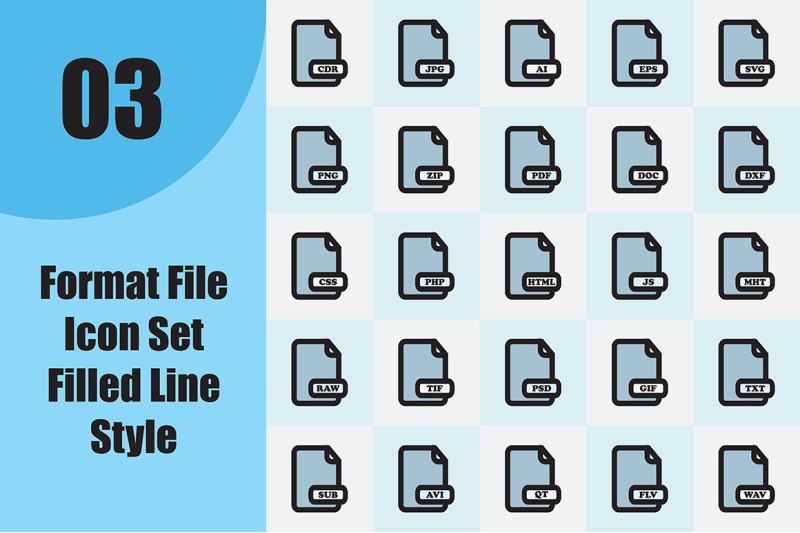 format-file-icon-set-filled-line-style