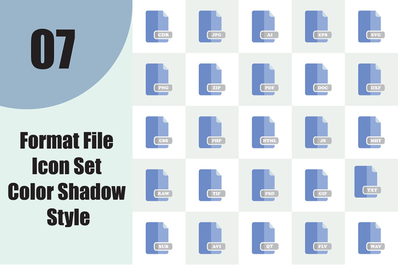 format-file-icon-set-color-shadow-style