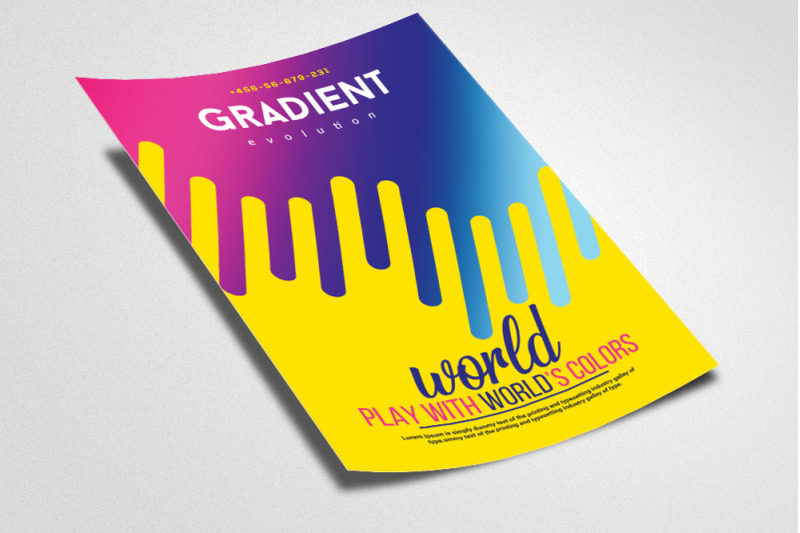 gradient-memphis-flyer-template