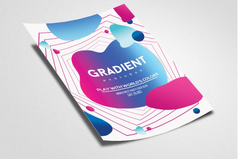 gradient-electro-flyer-template