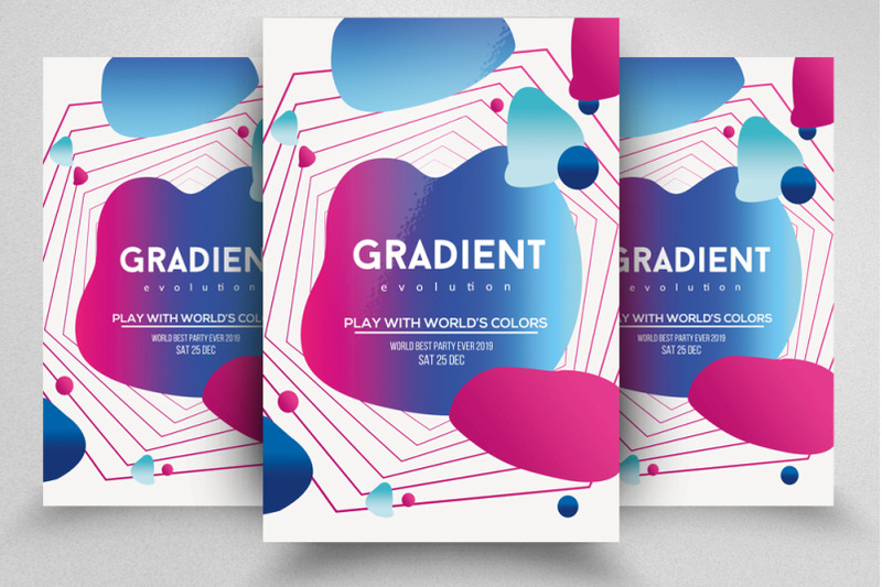 gradient-electro-flyer-template