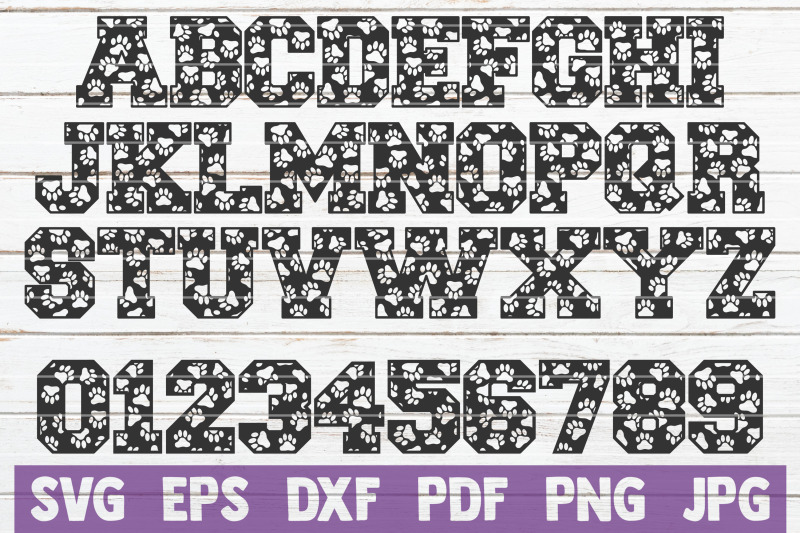 paw-alphabet-svg-cut-file