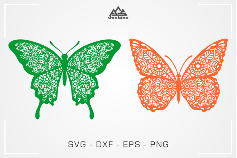 Cute Butterfly Mandala Svg Design By AgsDesign | TheHungryJPEG.com