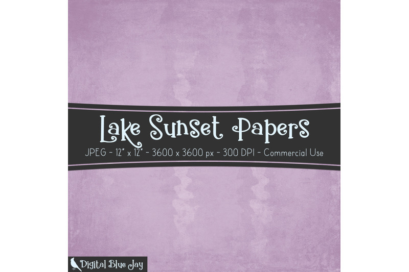 lake-sunset-digital-papers