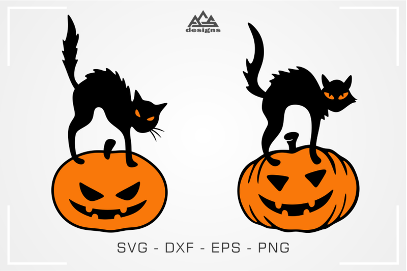 cat-on-pumpkin-halloween-svg-design