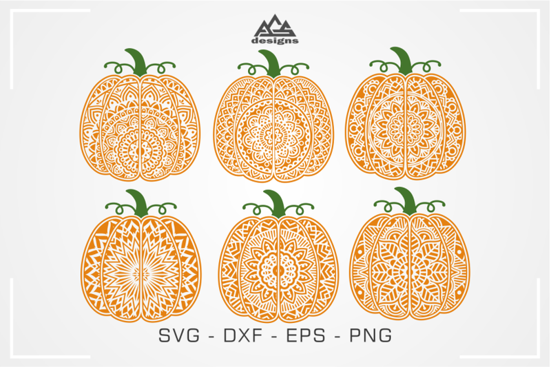 Download Layered Pumpkin Mandala Svg Design - Layered SVG Cut File ...