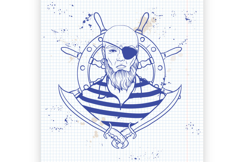 sketch-pirate-face