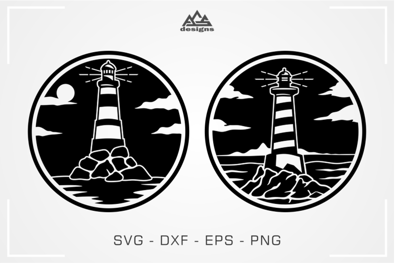 2-lighthouse-decal-svg-design